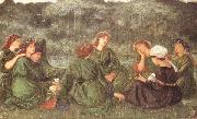Sir Edward Coley Burne-jones,Bart.,ARA,RWS Green Summer (mk46) Spain oil painting artist
